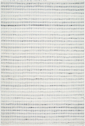 Livabliss Mardin Handwoven Wool Flatweave Rug Indian Artisan Craft for Entryways and Bedrooms Ivory, Slate Gr 5' x 7'6" MDI2358-576
