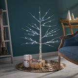 Christopher Knight Home® - Noble House - 4-Foot Pre-Lit 48 White LED Artificial Twig Birch Tree