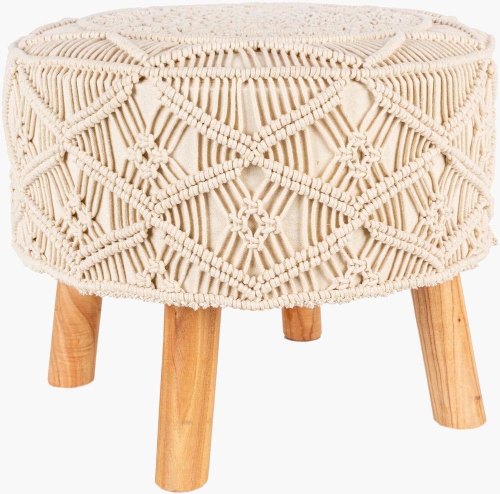 Livabliss Mandala Artisan Cotton Square Ottoman Handcrafted in India for Bohemian Living Spaces MDL-001