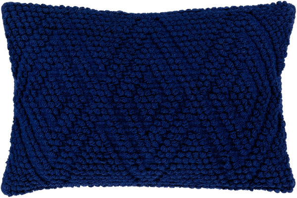 Livabliss Merdo Hand-woven Cotton Lumbar Pillow Cottage Texture Accent for Sofas and Beds MDO003-2214P