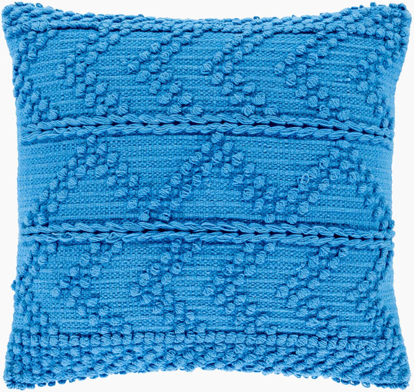 Surya Merdo 20" Rustic Accent Pillow - Cozy Cotton Design To Elevate Your Home Decor With Charm! Blue Cotton,Cotton Mdo009-2020p