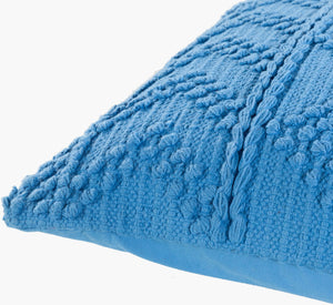 Surya Merdo 20" Rustic Accent Pillow - Cozy Cotton Design To Elevate Your Home Decor With Charm! Blue Cotton,Cotton Mdo009-2020p