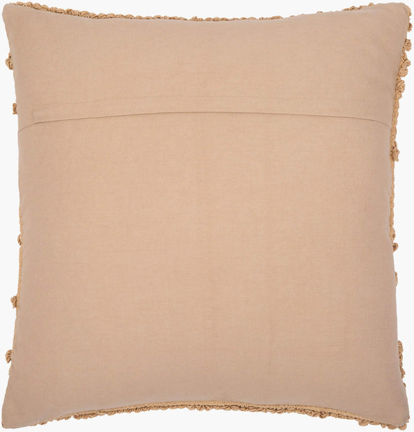 Surya Merdo 20" Rustic Accent Pillow - Cozy Cotton Design To Elevate Your Home Decor With Charm! Tan Cotton,Cotton Mdo011-2222p