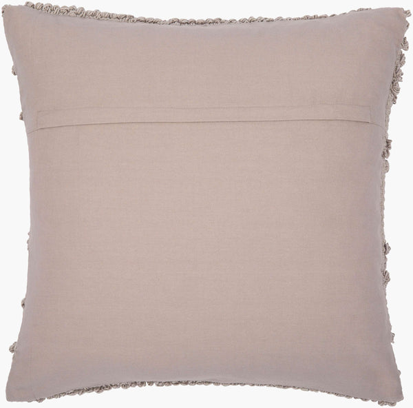 Surya Merdo 20" Rustic Accent Pillow - Cozy Cotton Design To Elevate Your Home Decor With Charm! Light Gray Cotton,Cotton Mdo012-1818