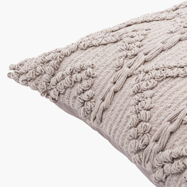 Surya Merdo 20" Rustic Accent Pillow - Cozy Cotton Design To Elevate Your Home Decor With Charm! Light Gray Cotton,Cotton Mdo012-1818