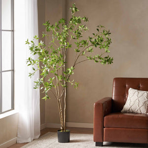 English Elm 210cmartificial Pieris Tree Nearly 7 Foot Faux Indoor Statement Plant Iron Frame 74346.00