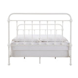 Homelegance By Top-Line Katana Antique Graceful Victorian Iron Metal Bed White Iron