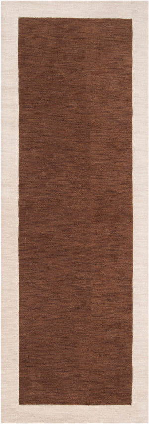 Surya Madison Square Mds-1002 Handmade 2'6" X 8' Wool Rug - Modern Decor With Natural Elegance & Style Medium Brown Wool Mds1002-268