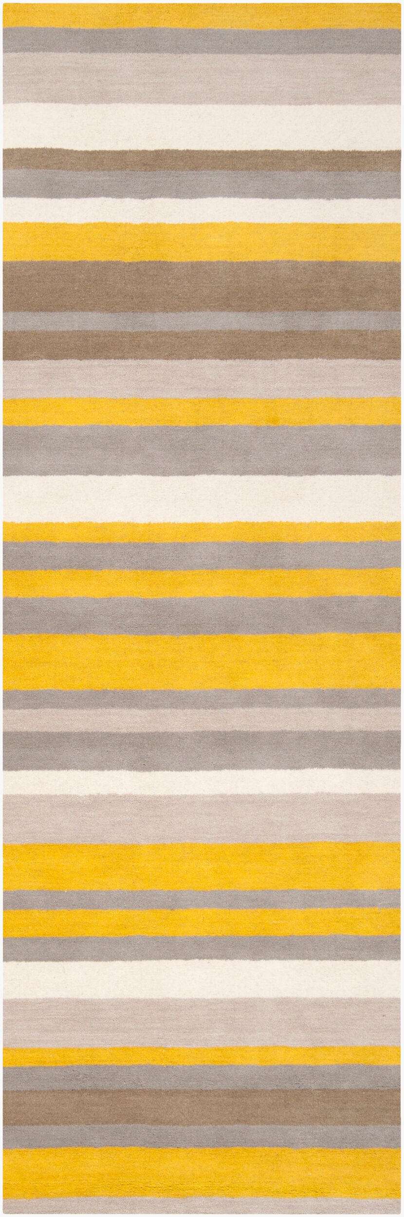 Surya Madison Square Mds-1002 Handmade 2'6" X 8' Wool Rug - Modern Decor With Natural Elegance & Style Mustard Wool Mds1008-268