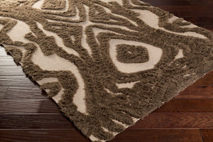 Surya Midelt 2'6" X 8' Handmade Wool Rug – Elegant Global Design With Plush Pile For Timeless Charm Brown Wool Mdt1004-58