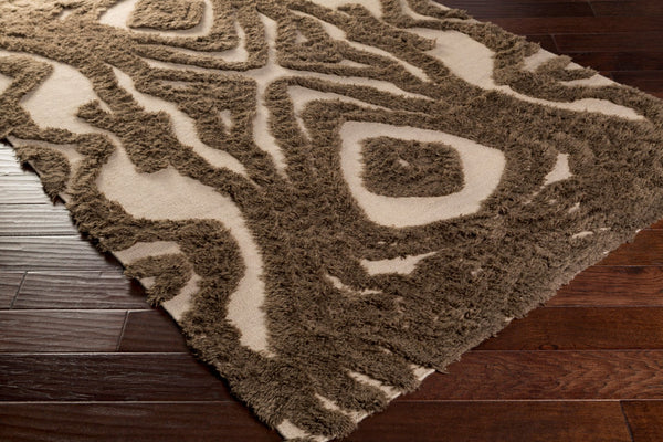 Surya Midelt 2'6" X 8' Handmade Wool Rug – Elegant Global Design With Plush Pile For Timeless Charm Brown Wool Mdt1004-58