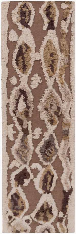 Surya Midelt 2'6" X 8' Handmade Wool Rug – Elegant Global Design With Plush Pile For Timeless Charm Beige Wool Mdt1006-268