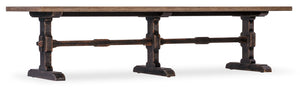 Americana Trestle Rectangle Cocktail Table Black Americana Collection 7050-80110-89 Hooker Furniture