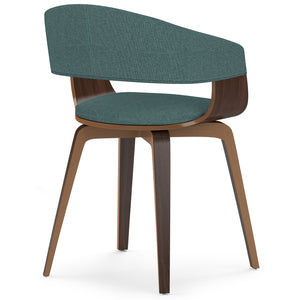 English Elm Lowell Bentwood Dining Chair In Light Turquoise Blue - Modern Mid-Century Style For Any Space B136P158840