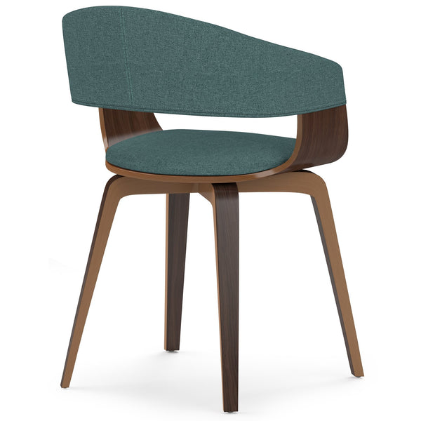 English Elm Lowell Bentwood Dining Chair In Light Turquoise Blue - Modern Mid-Century Style For Any Space B136P158840