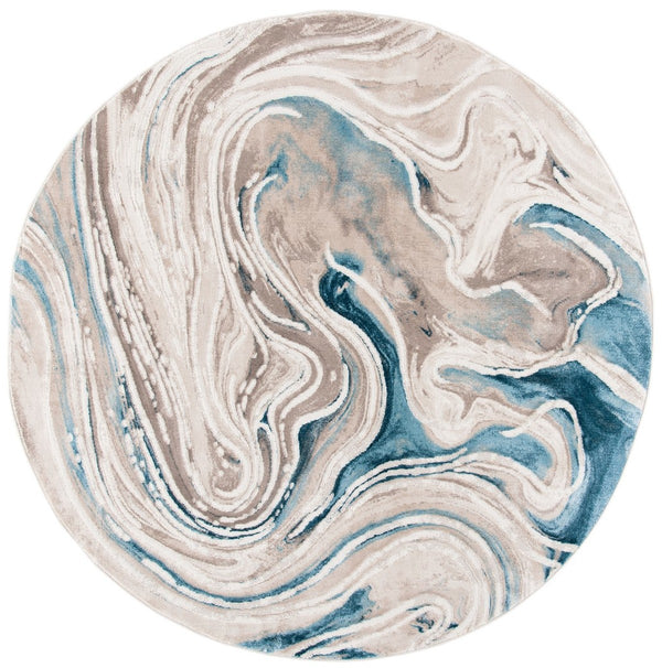 Safavieh Meadow 553 Power Loomed  Rug Beige / Blue MDW553B-1115
