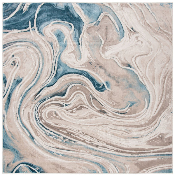 Safavieh Meadow 553 Power Loomed  Rug Beige / Blue MDW553B-1115