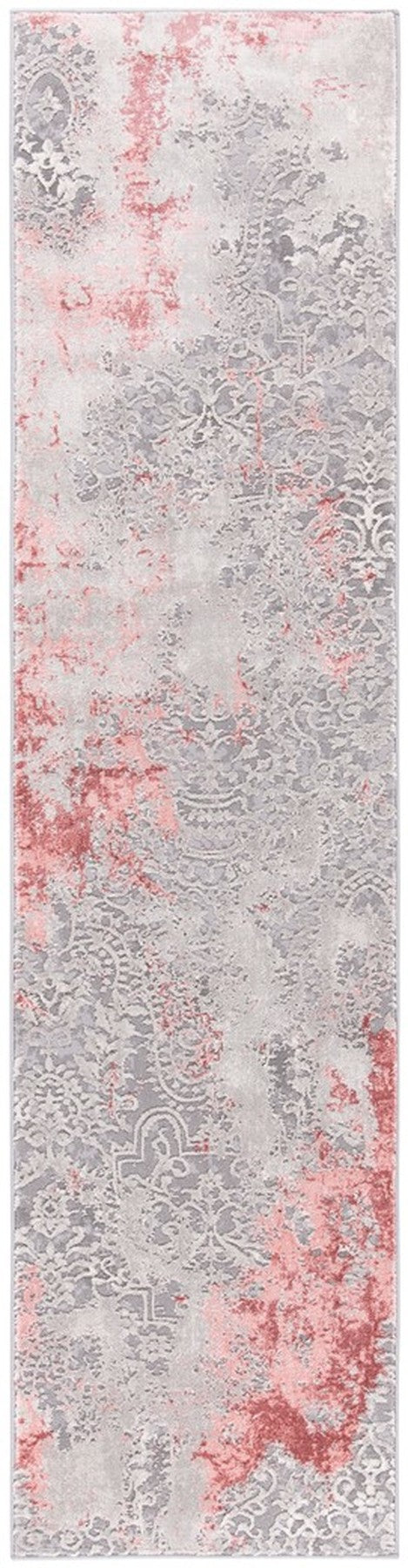 Safavieh Meadow 573 Power Loomed  Rug Light Grey / Pink MDW573G-1115