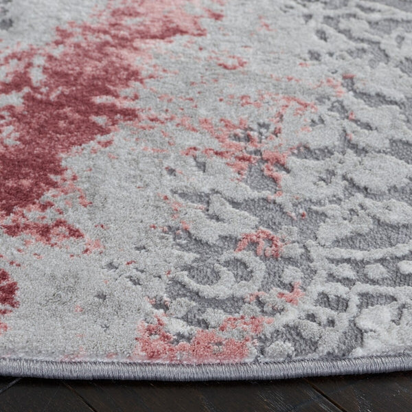 Safavieh Meadow 573 Power Loomed  Rug Light Grey / Pink MDW573G-1115