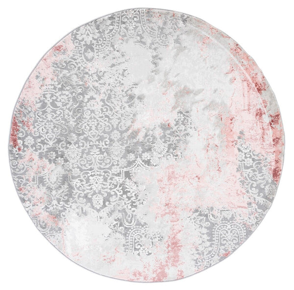 Safavieh Meadow 573 Power Loomed  Rug Light Grey / Pink MDW573G-1115