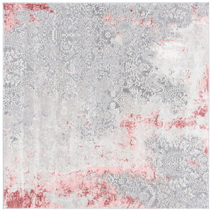 Safavieh Meadow 573 Power Loomed  Rug Light Grey / Pink MDW573G-1115