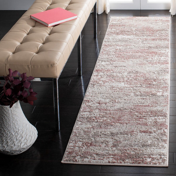 Safavieh Meadow 585 Power Loomed Modern Rug Beige / Pink 10' x 10' Square
