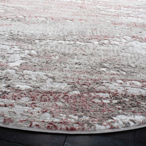 Safavieh Meadow 585 Power Loomed Modern Rug Beige / Pink 10' x 10' Square