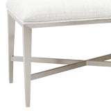 Ashby Place Upholstered Bed Bench Natural with Reflection Gray Finish P359132 Pulaski Furniture