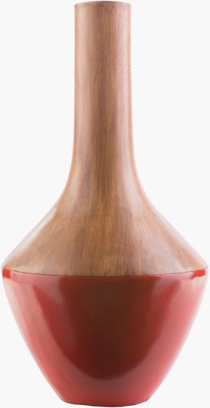 Surya Maddox Modern 21"H Resin Vase - Stylish Home Decor Accent For Revitalizing Your Space Effortlessly Brown Resin Mdx553-l