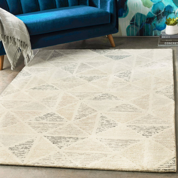 Surya Melody 2' X 3' Handmade Scandinavian Modern Rug – Soft Wool, Stylish Design, Easy Maintenance Gray Wool Mdy2004-268
