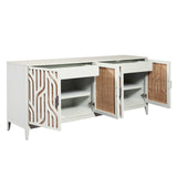 4-Door Credenza with Storage White with Painted Finish P301552 Pulaski Furniture