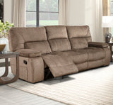 Parker House Chapman - Kona Manual Glider Reclining Sofa And Two Recliners Brown 94% Polyester,6% Nylon (W) Mcha-411-kon