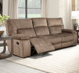 Parker House Parker Living Chapman - Kona Reclining Sofa with Drop Down Console Kona 94% Polyester, 6% Nylon (W) MCHA#834-KON