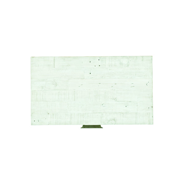 Bernhardt Bernhardt Alvar Nightstand Brushed White Finish With Distressed Pine, Glazed Silver Steel Base, Drawer 398218W