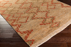 Surya Medina Hand-knotted 2' X 3' Durable Jute Rug – Timeless Elegance For High Traffic Areas In India Red Jute Med1108-810