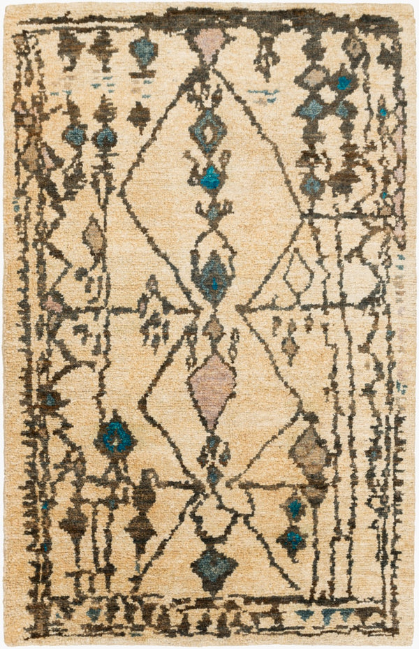 Surya Medina Hand-knotted 2' X 3' Durable Jute Rug – Timeless Elegance For High Traffic Areas In India Aqua Jute Med1112-23