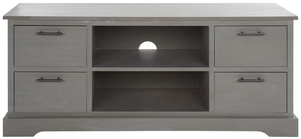 Safavieh Filbert 4 Drawer Media Stand White Washed Grey MED5705D
