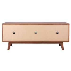 Safavieh Alatar 3 Drawer 1 Shelf Media Stand XII23 Walnut Wood MED9613A