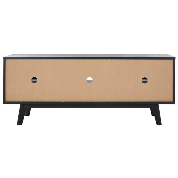Safavieh Alatar 3 Drawer 1 Shelf Media Stand XII23 Black Wood MED9613B