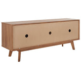 Safavieh Alatar 3 Drawer 1 Shelf Media Stand XII23 Oak Wood MED9613D