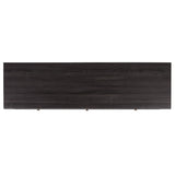 Safavieh Alatar 3 Drawer 1 Shelf Media Stand XII23 Distressed Black Wood MED9613E