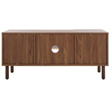 Safavieh Ophelia 2 Door 2 Shelf Media Stand XII23 Walnut  Wood MED9615A