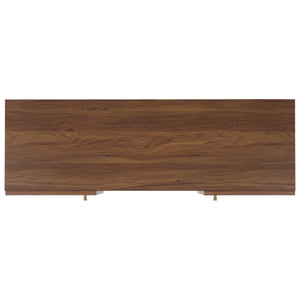 Safavieh Ophelia 2 Door 2 Shelf Media Stand XII23 Walnut  Wood MED9615A