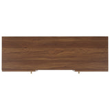 Safavieh Ophelia 2 Door 2 Shelf Media Stand XII23 Walnut  Wood MED9615A