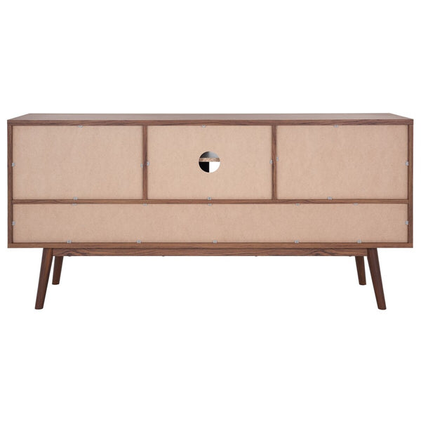 Safavieh Aphra 2 Door 3 Drawer Media Stand X23 Walnut  MED9625A-2BX