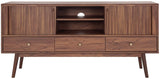 Safavieh Aphra 2 Door 3 Drawer Media Stand X23 Walnut  MED9625A-2BX