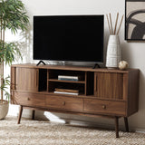 Safavieh Aphra 2 Door 3 Drawer Media Stand X23 Walnut  MED9625A-2BX