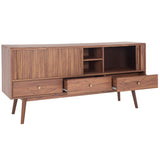 Safavieh Aphra 2 Door 3 Drawer Media Stand X23 Walnut  MED9625A-2BX