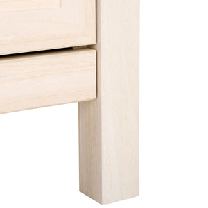 Safavieh Evane 2 Door Media Stand White / Natural 59.1" x 15.6" x 21.7"