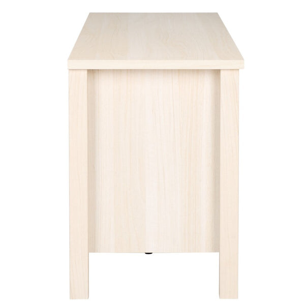 Safavieh Evane 2 Door Media Stand White / Natural 59.1" x 15.6" x 21.7"